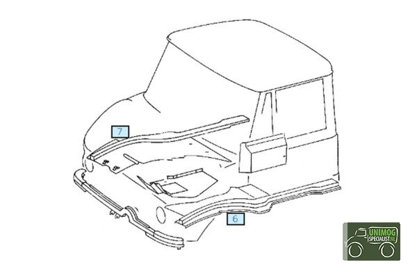 Longitudinal beam left U403 / 406 / 416